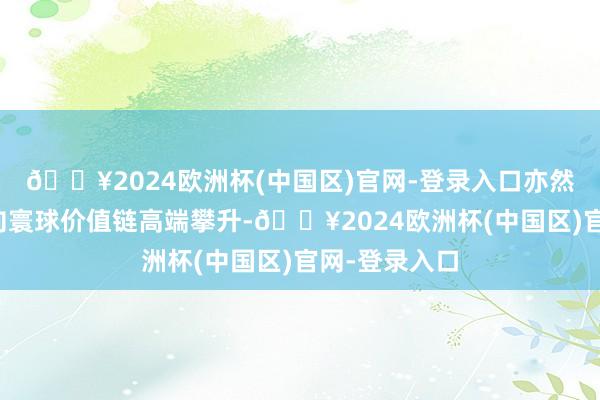 🔥2024欧洲杯(中国区)官网-登录入口亦然我国制造业向寰球价值链高端攀升-🔥2024欧洲杯(中国区)官网-登录入口