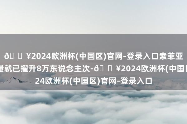 🔥2024欧洲杯(中国区)官网-登录入口索菲亚景区东说念主流量就已擢升8万东说念主次-🔥2024欧洲杯(中国区)官网-登录入口